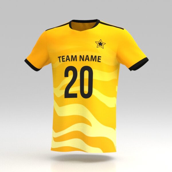 Hellfire YellowCustom Dye Sublimated Soccer Jersey.
