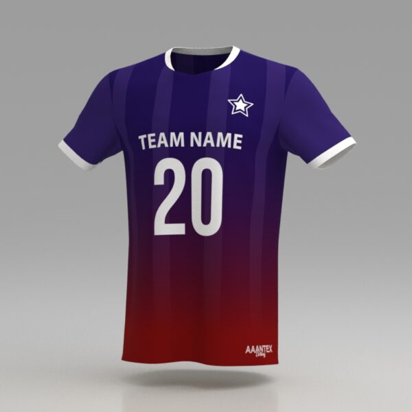 Hellfire Purple Custom Dye Sublimated Soccer Jersey.