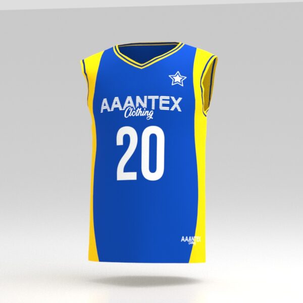 Hellfire Blue Custom Dye Sublimated Marathon Jersey.