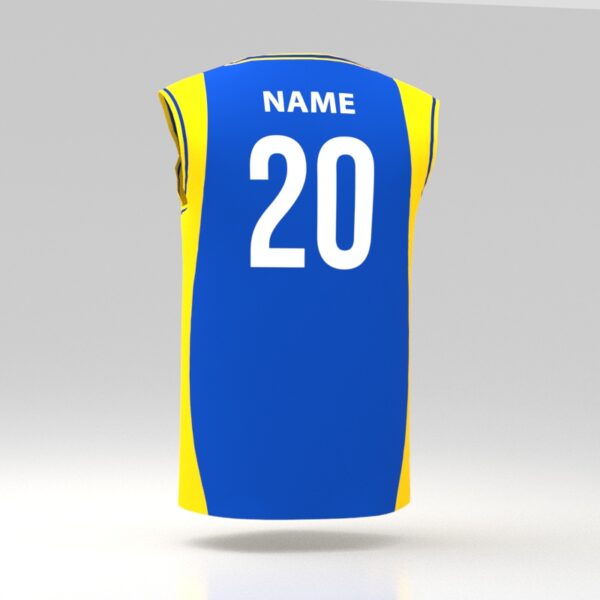 Hellfire Blue Custom Dye Sublimated Marathon Jersey. - Image 2