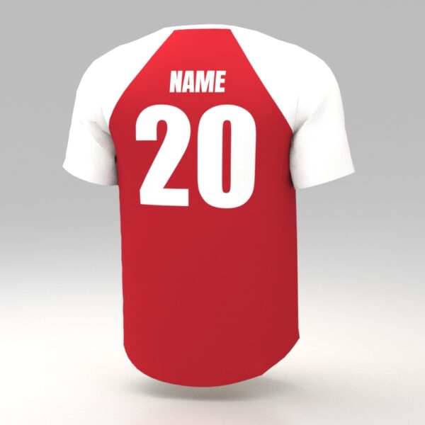 Hellfire Red-White Custom Dye Sublimated Marathon Jersey. - Image 2