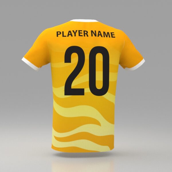 Hellfire YellowCustom Dye Sublimated Soccer Jersey. - Image 2