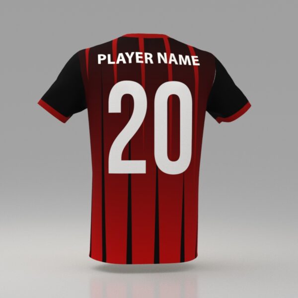 Hellfire Red Custom Dye Sublimated Soccer Jersey. - Image 2