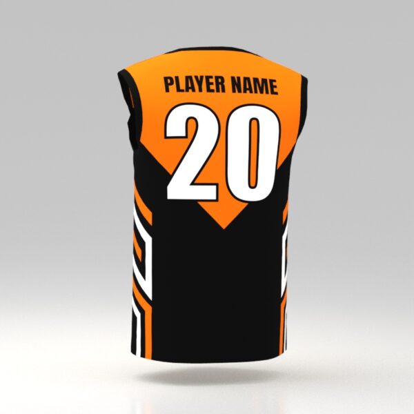 Hellfire Black Custom Dye Sublimated Basketball Jersey. - Image 2