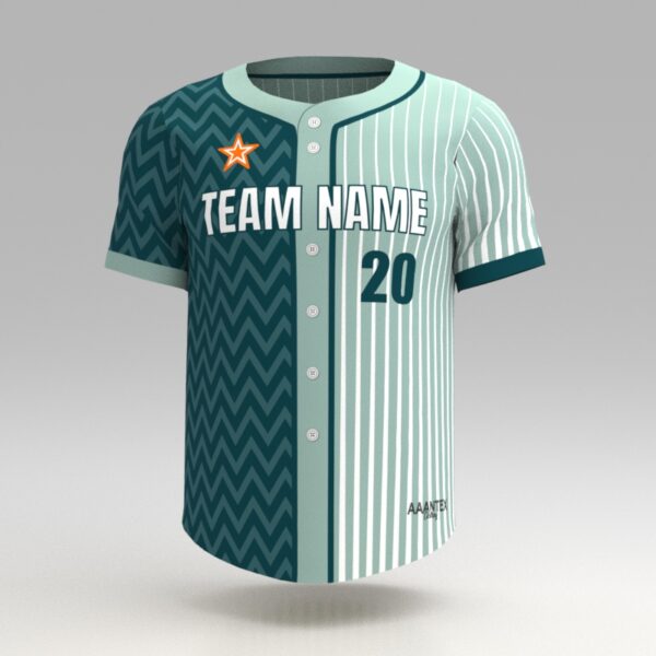 Hellfire Light-Green Custom Dye Sublimated Baseball Jersey.