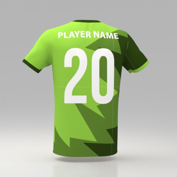 Hellfire Green Custom Dye Sublimated Soccer Jersey. - Image 2
