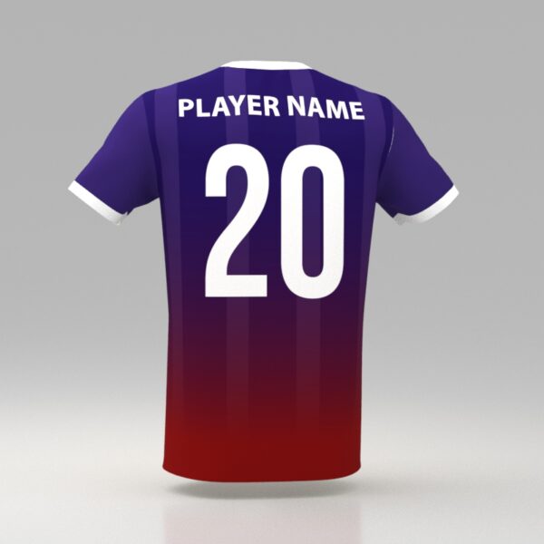 Hellfire Purple Custom Dye Sublimated Soccer Jersey. - Image 2
